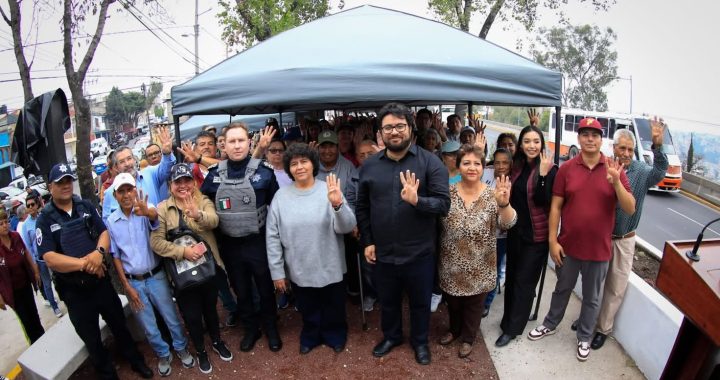 ALCALDE ISAAC MONTOYA ENTREGA UN NUEVO C2 EN LA COLONIA OLÍMPICA RADIO, SUSTITUYE UN MÓDULO DE SEGURIDAD ABANDONADO