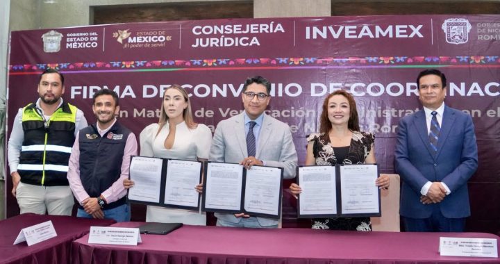 NICOLÁS ROMERO REFRENDA CERO TOLERANCIA A CORRUPCIÓN AL SUSCRIBIR UN IMPORTANTE CONVENIO CON EL INVEAMÉX