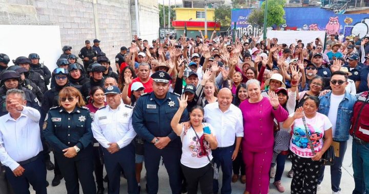 ENTREGA RACIEL PÉREZ CRUZ MÓDULO DE VIGILANCIA REHABILITADO EN LA COLONIA JORGE JIMÉNEZ CANTÚ PARA FORTALECER LA SEGURIDAD Y LA PROXIMIDAD SOCIAL