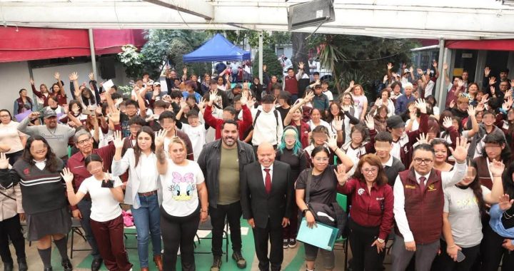 EL CETIS 165 DE TLALNEPANTLA RECIBE LOS BENEFICIOS DEL PROGRAMA FEDERAL «LA ESCUELA ES NUESTRA»