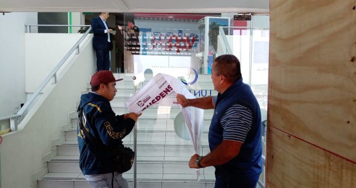Levantasuspensión Ayuntamiento de Izcallia Luna Parc; plaza podrá reanudar actividades, tras reforzar seguridad peatonal