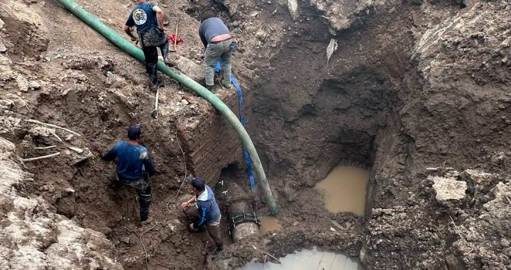 Reportó Daniel Serrano conclusión de trabajos de mantenimiento hidráulico en la zona federal de Jardines del Alba
