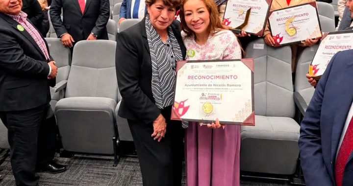  POR SUS BUENAS PRÁCTICAS, NICOLÁS ROMERO RECIBE PREMIO IAPEM A LA GESTIÓN MUNICIPAL