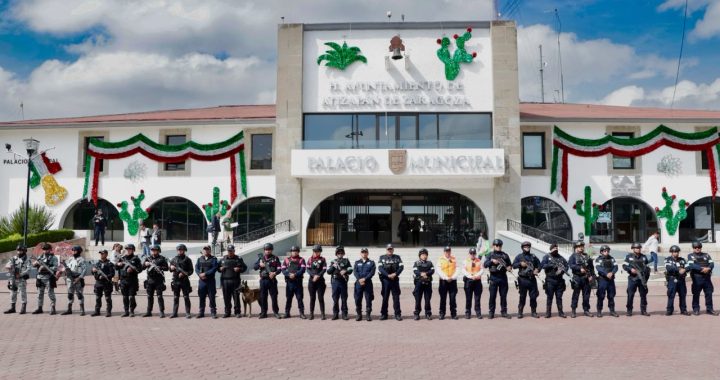 OPERATIVO REFUERZO ATIZAPÁN SUMA 38 ELEMENTOS Y 7 UNIDADES EN ACCIONES DE SEGURIDAD